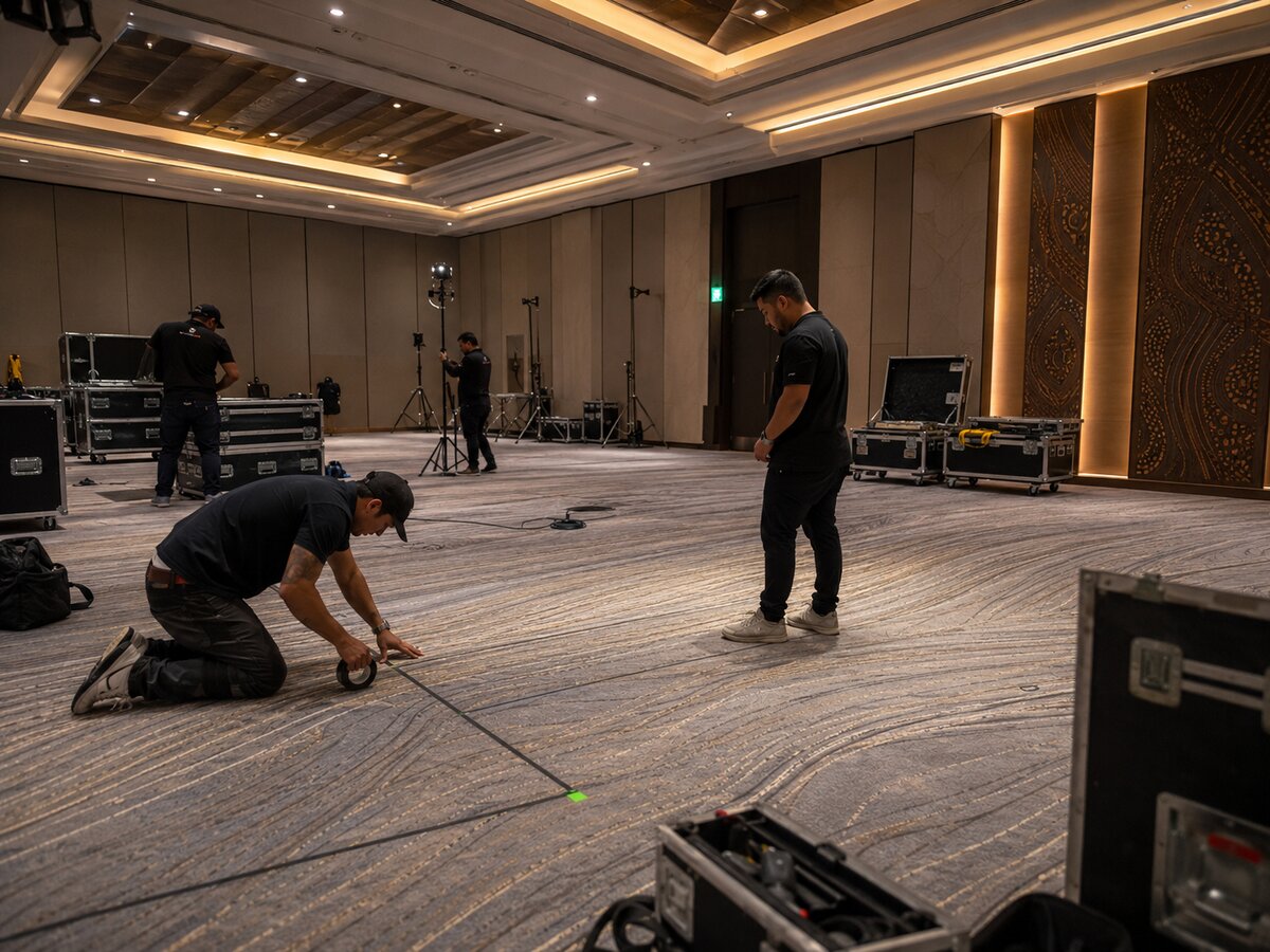 Montaje de evento en ballroom premium